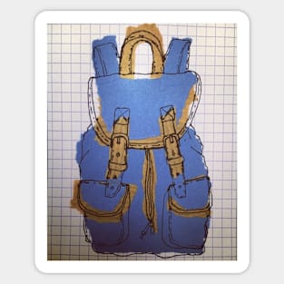 Blue rucksack Sticker